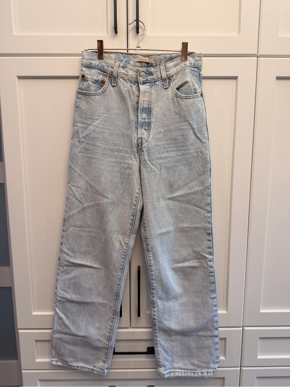 Levi’s Ribcage Straight Ankle Jeans Size 26 Light Wash 100% Cotton
